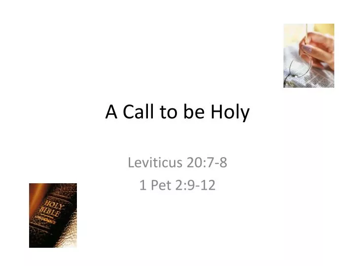 a call to be holy