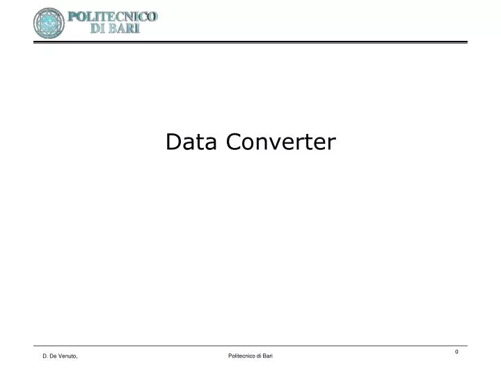 data converter