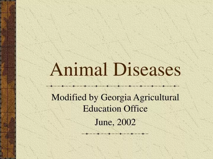 animal diseases