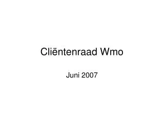 cli ntenraad wmo