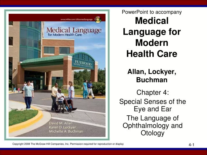 powerpoint to accompany medical language for modern health care allan lockyer buchman