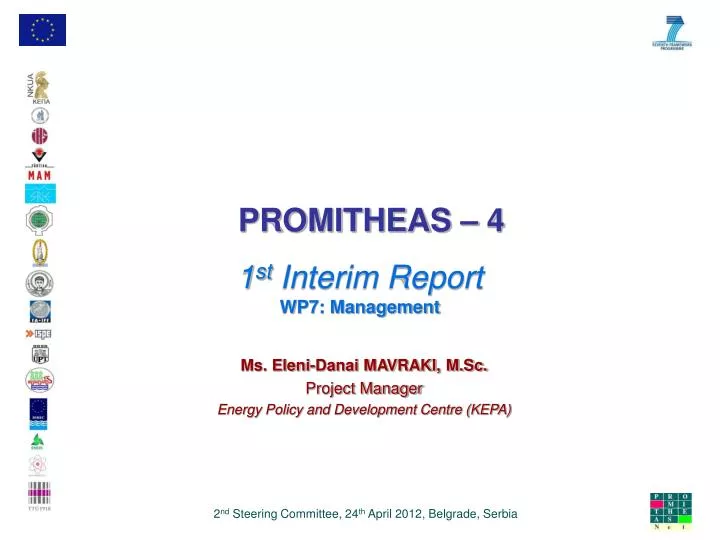 1 st interim report wp7 management