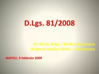 d lgs 81 2008