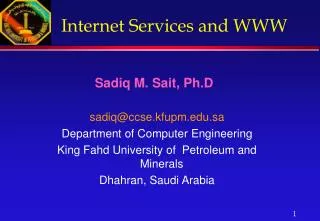 Internet Services and WWW