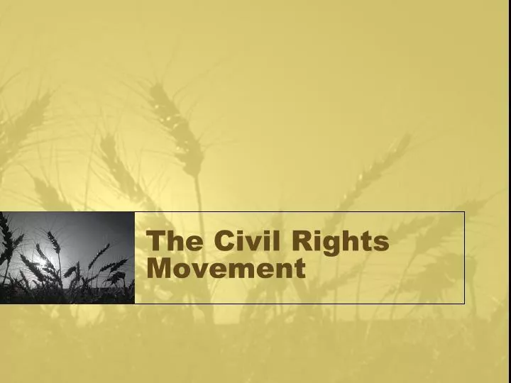 the civil rights movement