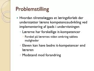 problemstilling