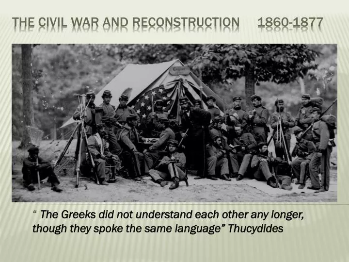 the greeks did not understand each other any longer though they spoke the same language thucydides