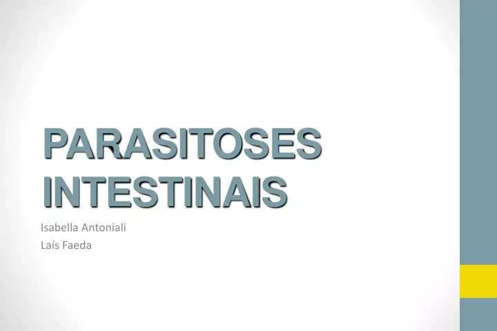 parasitoses intestinais