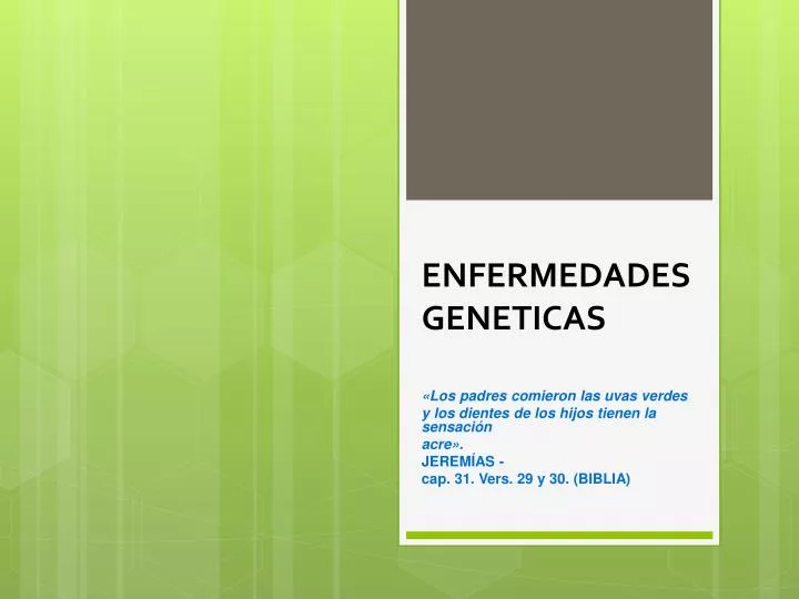 enfermedades geneticas