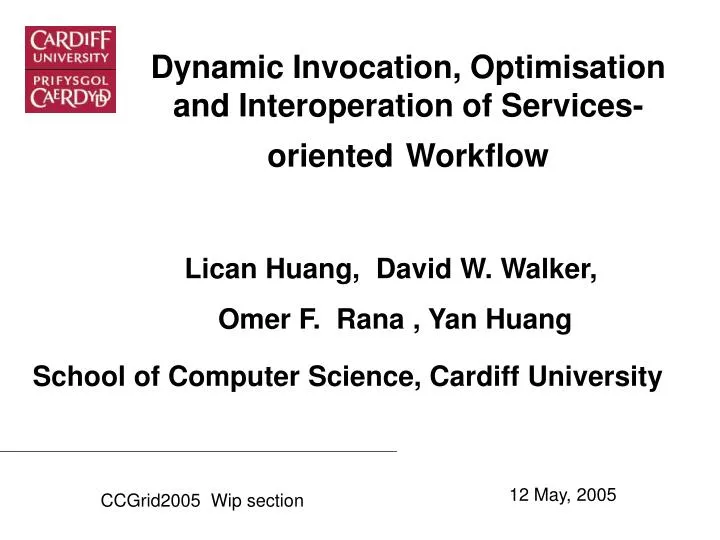 dynamic invocation optimisation and interoperation of services oriented workflow
