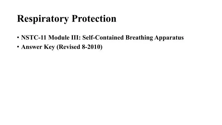 respiratory protection