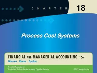 Process Cost Systems