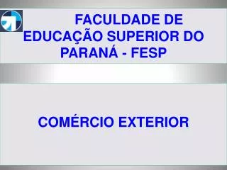 faculdade de educa o superior do paran fesp