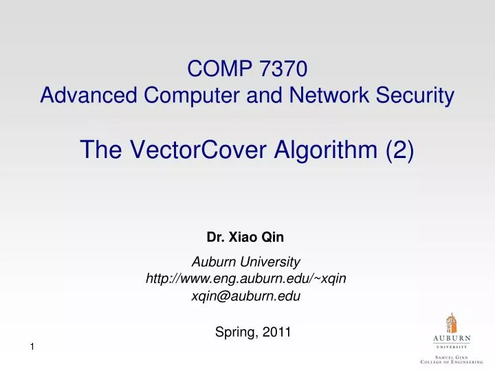 comp 7370 advanced computer and network security the vectorcover algorithm 2