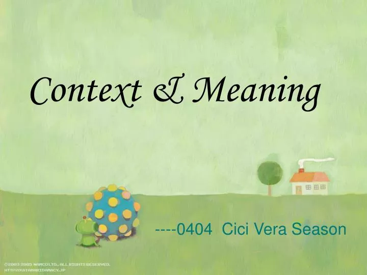 context meaning