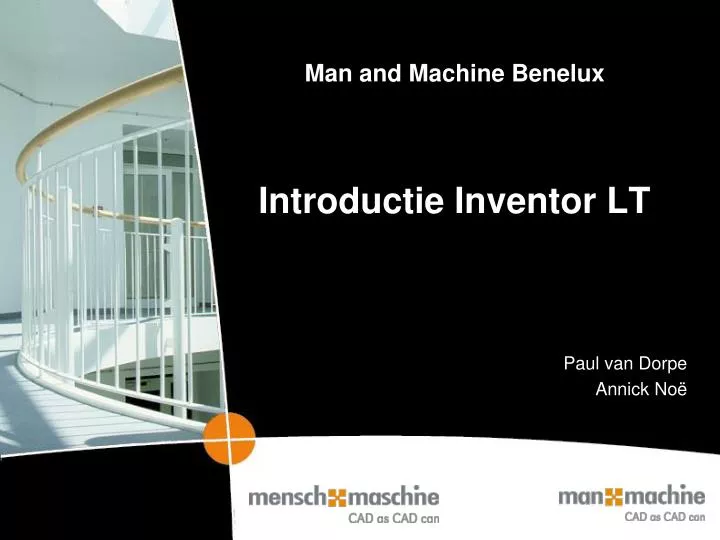 man and machine benelux introductie inventor lt
