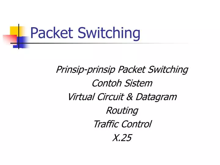 packet switching