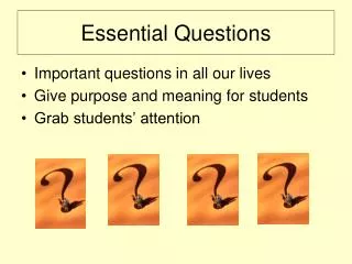 essential questions