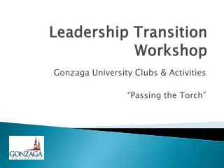 leadership transition workshop