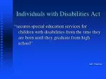Individuals with Disabilities Act