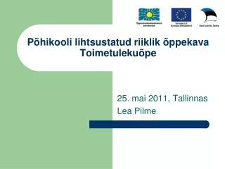 p hikooli lihtsustatud riiklik ppekava toimetuleku pe
