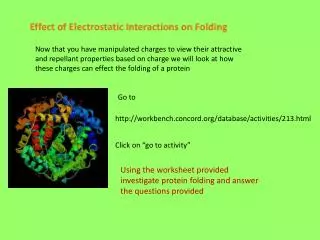 Effect of Electrostatic Interactions on Folding