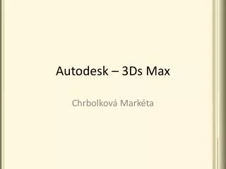 autodesk 3ds max