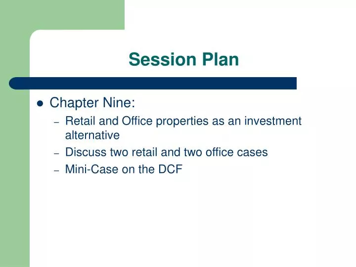 session plan