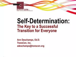 Self-Determination: