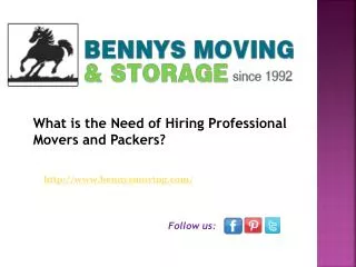 What is the Need of Hiring Professional Movers and Packers