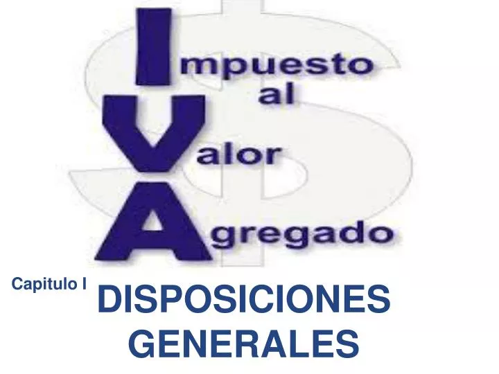 disposiciones generales