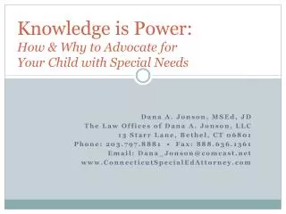 Knowledge is Power: How &amp; Why to Advocate for Your Child with Special Needs