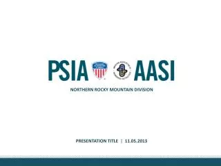presentation title 11 05 2013