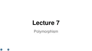 Lecture 7