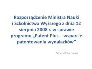 patrycja dukaczewska