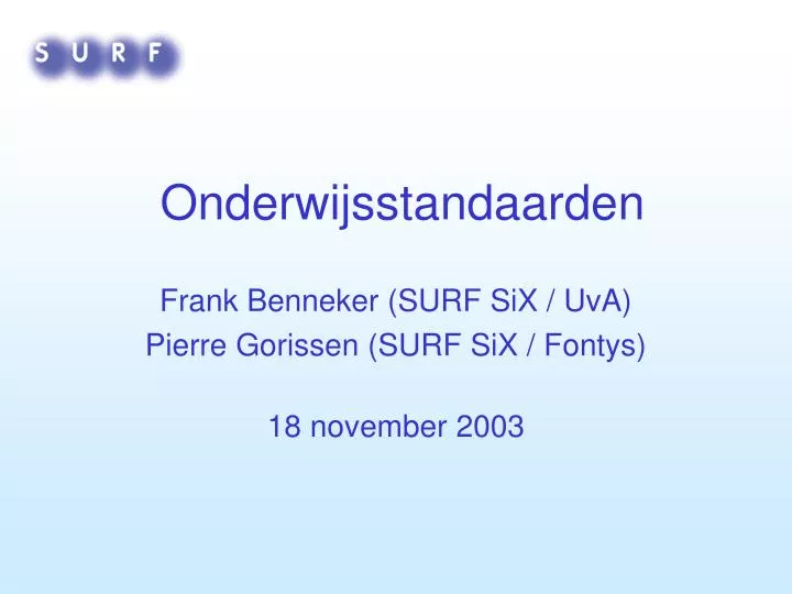 onderwijsstandaarden