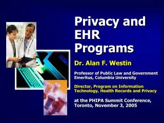 Privacy a Central Issue in EHR and Health Data Network Programs