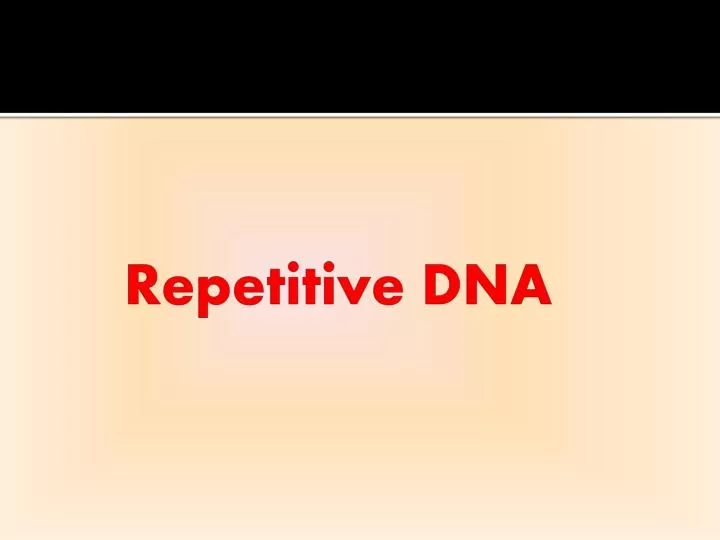 repetitive dna