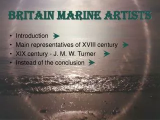 Britain Marine Artists