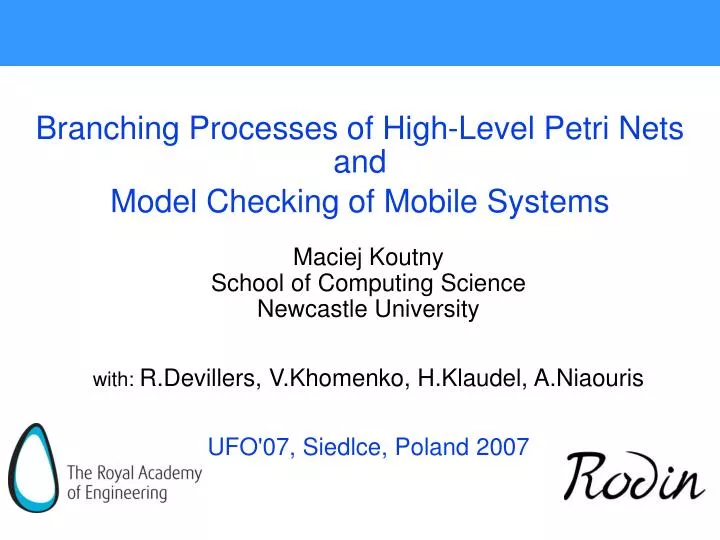 branching processes of high level petri nets and model checking of mobile systems