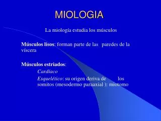 miologia