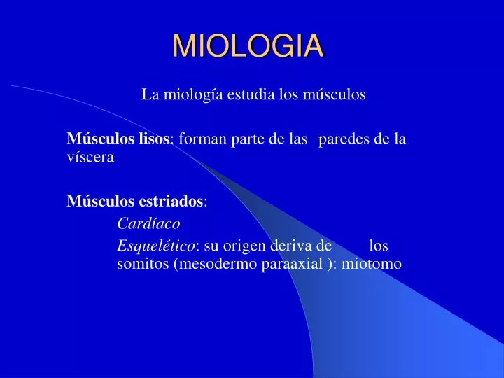 miologia