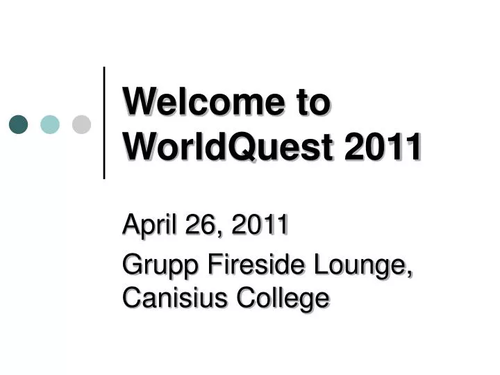 welcome to worldquest 2011