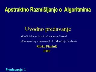 uvodno predavanje