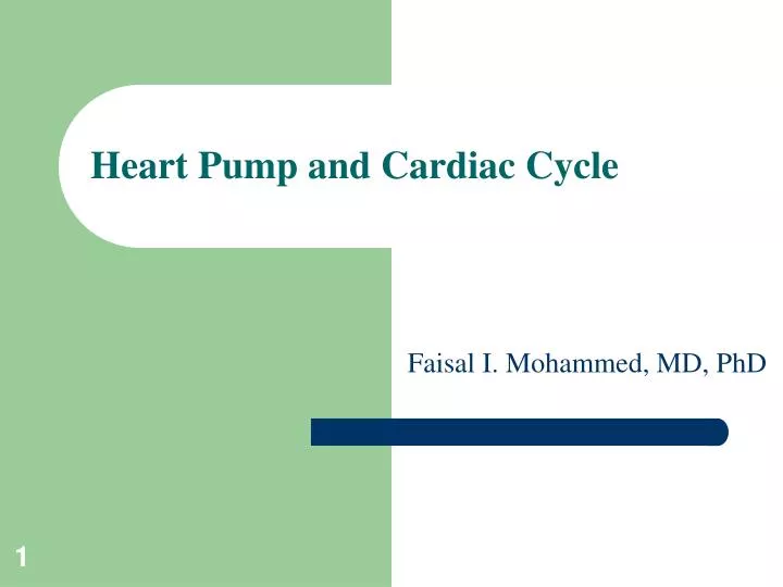 heart pump and cardiac cycle