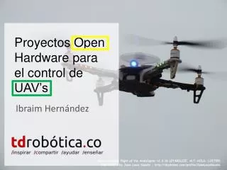 proyectos open hardware para el control de uav s