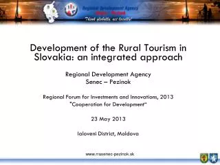 Development of the Rural Tourism in Slovakia: an integrated approach