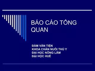 b o c o t ng quan