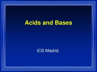 acids and bases