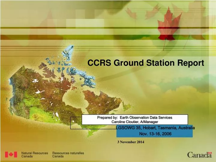 prepared by earth observation data services caroline cloutier a manager